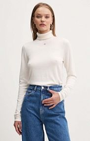 Golf Tommy Jeans  beżowy damski DW0DW19686