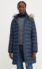 Kurtka puchowa Tommy Jeans  granatowa damska DW0DW18864