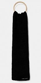 Szalik Tommy Jeans  czarny damski AW0AW16789