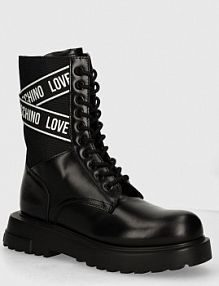 Botki Love Moschino  czarne damskie JA24094G1LIA7