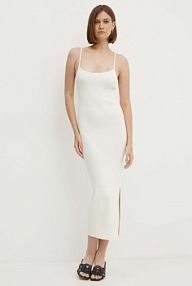 Sukienka maxi Calvin Klein Jeans  beżowa J20J224083