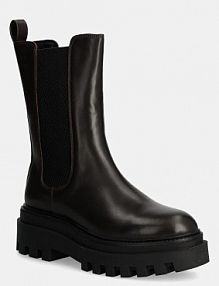 Sztyblety Calvin Klein Jeans brązowe damskie YW0YW01542