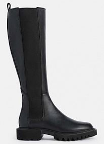 Kozaki AllSaints  czarne damskie W098FB