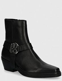 Botki na obcasie HUGO  czarne 50513527.001