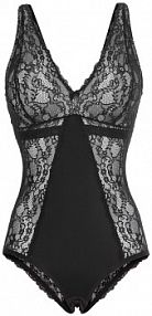 Body bez fiszbinów z delikatną koronką  Bonprix