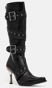 Kozaki New Rock  czarne damskie M.9029.C10