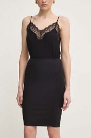 Spódnica mini PATRIZIA PEPE  czarna CG0001.AQ39