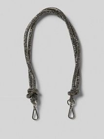 Pasek z obszyciem kamieniami stras model Crystal Weat szary damski EAN WE00202402