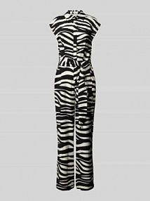 Kombinezon z wiązanym paskiem s.Oliver RED LABEL czarny EAN BP Visk HBK Grtl