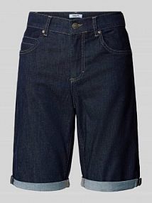 Bermudy z imitacji denimu Angels niebieskie damskie EAN Denim Turn Up Li