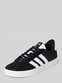 Sneakersy z mieszanki skóry model VL COURT 3.0 adidas Sportswear czarne damskie EAN ID6278