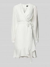 Sukienka koktajlowa z zakładką Swing biała EAN 5AF18900