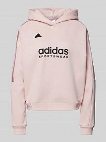 Bluza z kapturem i naszywką z logo model TIRO ADIDAS SPORTSWEAR różowa damska EAN IX3527