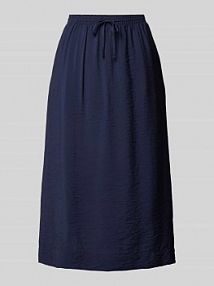 Sukienka midi z marszczeniem s.Oliver RED LABEL granatowa EAN gehämmert6