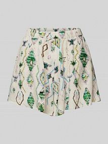 Bermudy o luźnym kroju z elastycznym pasem JAKE*S STUDIO WOMAN żółte damskie EAN Ethno Shorts6