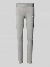 Legginsy z detalami z logo adidas Sportswear szare damskie EAN GV6017