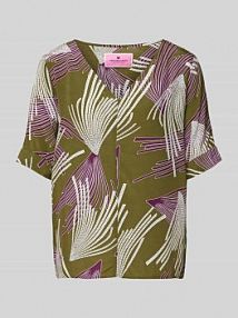 Bluzka z rękawem o dł. 3/4 model Evrin Lieblingsstück oliwkowa damska EAN 24052506