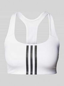 Stanik z charakterystycznymi dla marki paskami adidas Sportswear biały EAN IT6622