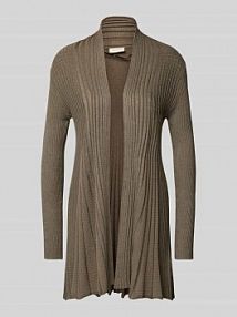 Kardigan z dzianiny z fakturowanym wzorem model CLAUDISSE FREE/QUENT szary EAN 112875