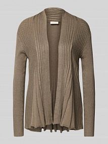 Kardigan z dzianiny z fakturowanym wzorem model CLAUDISSE FREE/QUENT szary EAN Ripphülle Short1