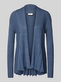 Kardigan z dzianiny z fakturowanym wzorem model CLAUDISSE FREE/QUENT niebieski EAN 112879