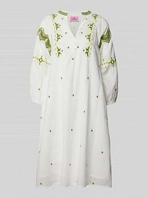 Sukienka o długości do kolan z rękawem o dł. 3/4 model Evy Lieblingsstück żółta EAN 24057943