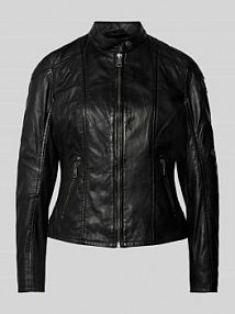 Kurtka z imitacji skóry model Keili MAURITIUS czarna damska EAN 1801-0004