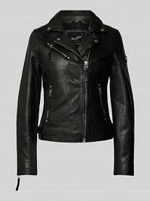 Kurtka z imitacji skóry MAURITIUS czarna damska EAN 1801-0003