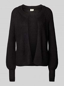 Kardigan z wpuszczanymi kieszeniami model eretta Fransa czarny EAN 20614468