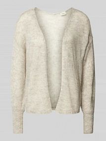 Kardigan z prążkowanymi zakończeniami rękawów model sissel Fransa szary EAN Hülle easy7