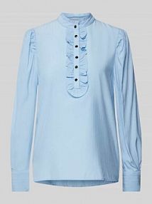 Bluzka ze stójką model April FREE/QUENT niebieska damska EAN 123905