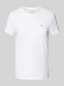 T-shirt z okrągłym dekoltem Calvin Klein Womenswear biały damski EAN K20K208061
