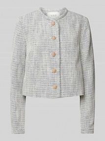 Żakiet z listwą guzikową model NORALI YAS niebieski EAN 26035764