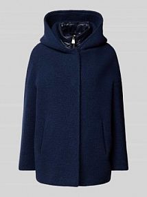 Kurtka z kapturem ICONS Cinzia Rocca granatowa damska EAN 2 in1 CURLY KAPU