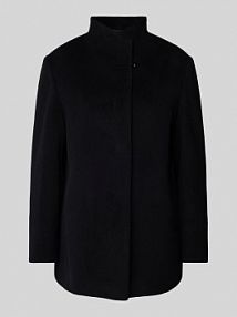 Kurtka wełniana z krytą listwą guzikową ICONS Cinzia Rocca czarna damska EAN STEHKR JACKE BAS