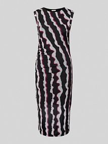 Sukienka midi o kroju slim fit z bocznym marszczeniem s.Oliver RED LABEL czarna EAN LT 07