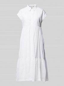 Sukienka midi z koronką szydełkową s.Oliver RED LABEL biała EAN Stick Stufe6