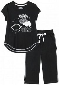 Piżama ze spodniami 3/4 z czystej bawełny organicznej  damska Bonprix