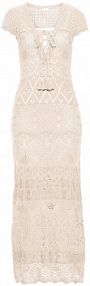 Sukienka z ażurowej dzianiny  Bonprix