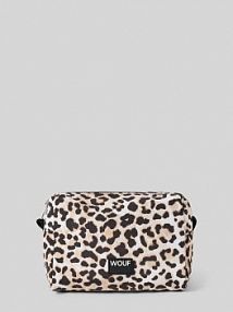 Kosmetyczka z naszywką z logo model Kim WOUF brązowa EAN MXBN240043