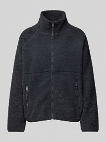 Bluza ze stójką model BERRI TheJoggConcept szara damska EAN Teddy JKT