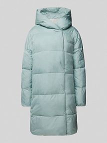 Płaszcz pikowany z kapturem model CORDOBA Calvin Klein Womenswear szary damski EAN MTL STEPP ASYM F