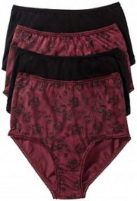 Figi z wysoką talią z bawełny organicznej (4 pary)  Bonprix