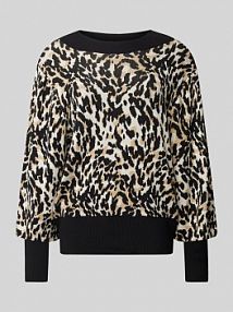 Sweter z dzianiny ze stójką model FONNY YAS czarny damski EAN 26030697