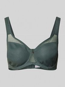 Biustonosz z fiszbinami i zapięciem na haftkę Lascana zielony EAN HO-323-MIN