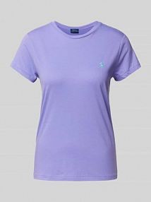 T-shirt z okrągłym dekoltem Polo Ralph Lauren fioletowy damski EAN 211898698
