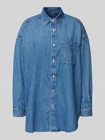 Koszula jeansowa o kroju regular fit z wyhaftowanym logo model BUTTO Polo Ralph Lauren biała EAN Button Front