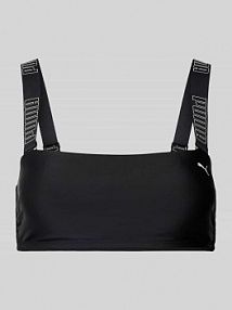 Top bikini z nadrukiem z logo Puma czarny EAN 701226347
