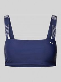 Top bikini z nadrukiem z logo Puma granatowy EAN 701226347