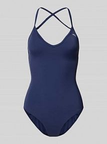 Kostium kąpielowy z dekoltem w serek Puma granatowy EAN 100001634